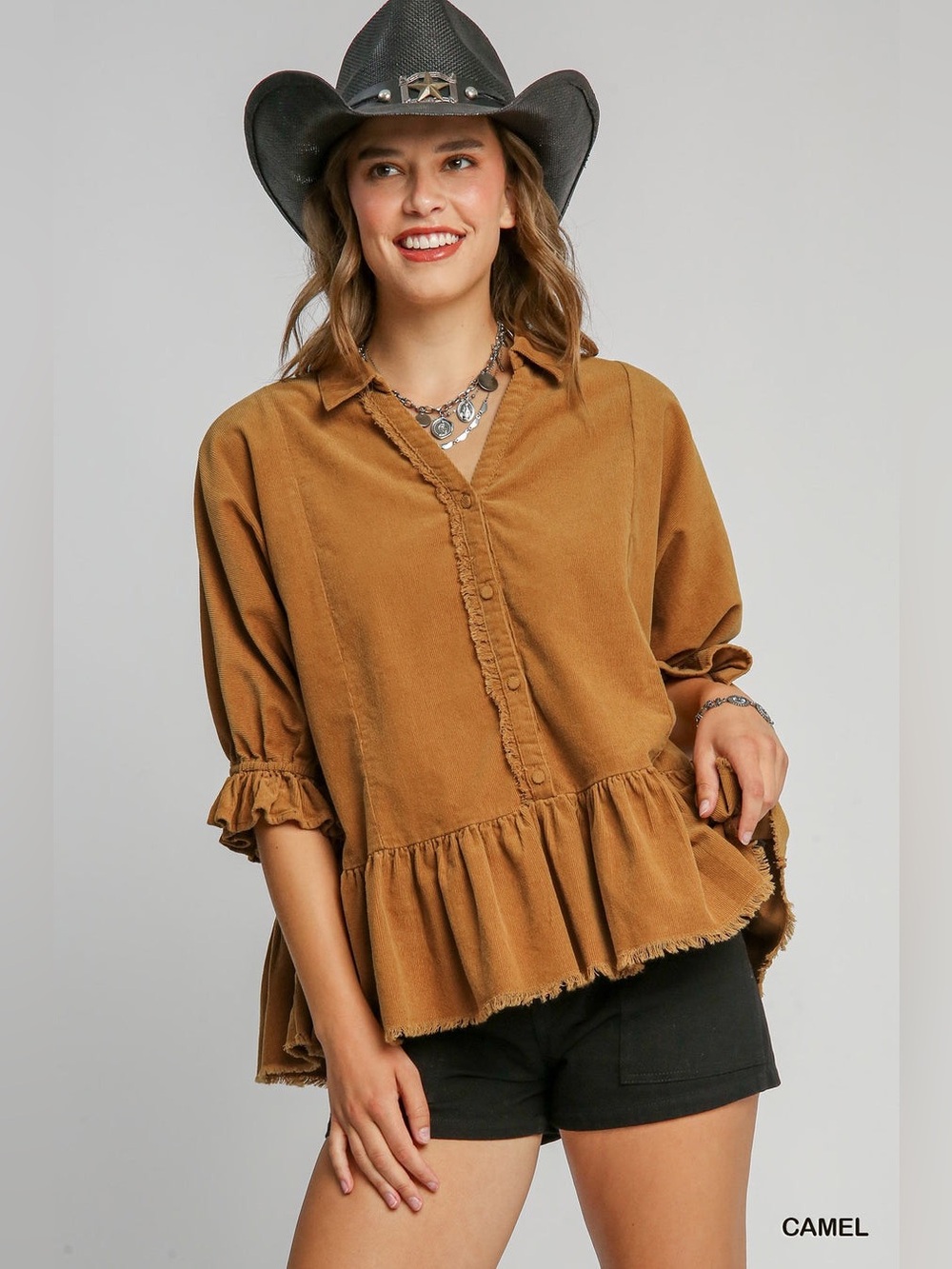 Umgee XL Corduroy Top
